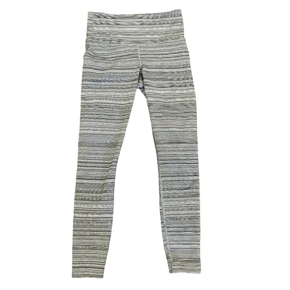Athleta Women's Jacquard Chaturanga High-Waisted Leggings Size XS Yoga Workout‎